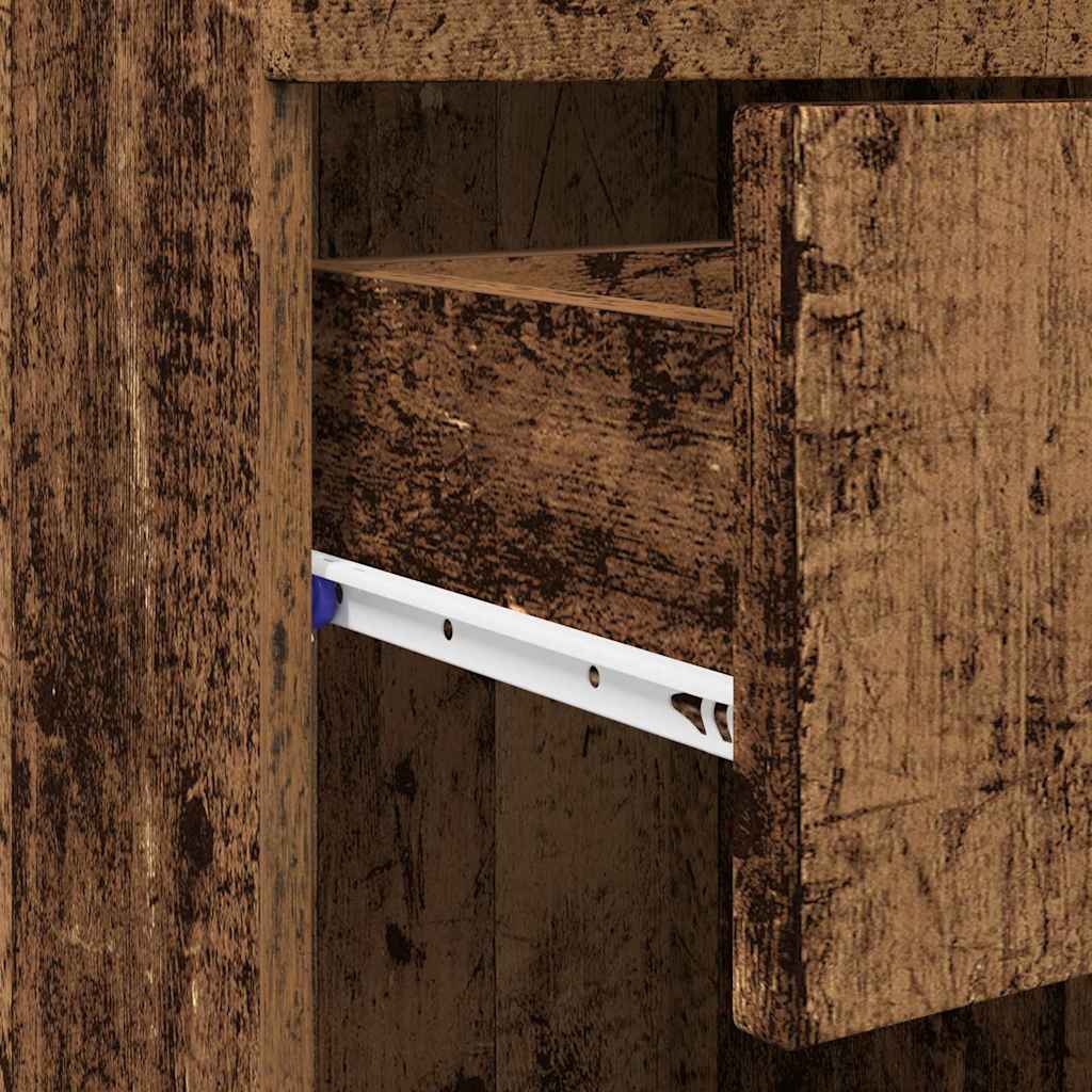 Bathroom Cabinet Set TULUM Old Wood 37 x 31.5 x 82 cm