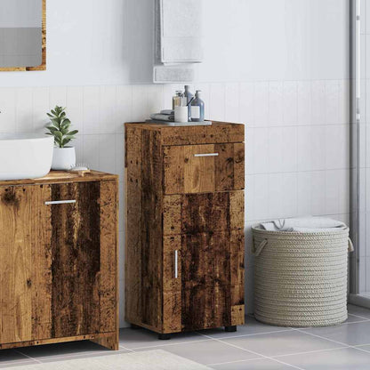 Bathroom Cabinet Set TULUM Old Wood 37 x 31.5 x 82 cm