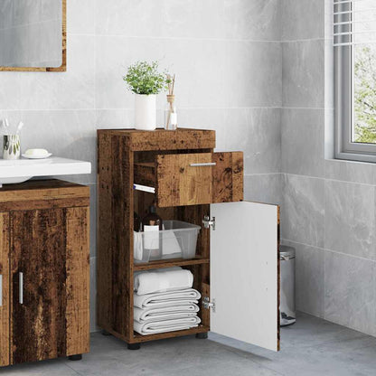 Bathroom Cabinet Set TULUM Old Wood 37 x 31.5 x 82 cm