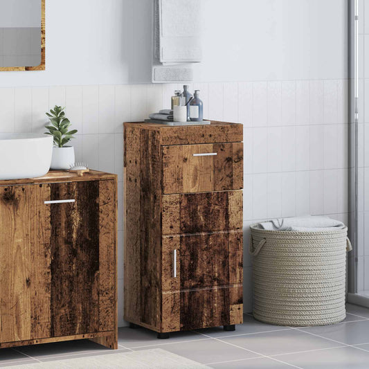 Bathroom Cabinet Set TULUM Old Wood 37 x 31.5 x 82 cm