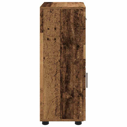 Bathroom Cabinet Set TULUM Old Wood 37 x 31.5 x 82 cm