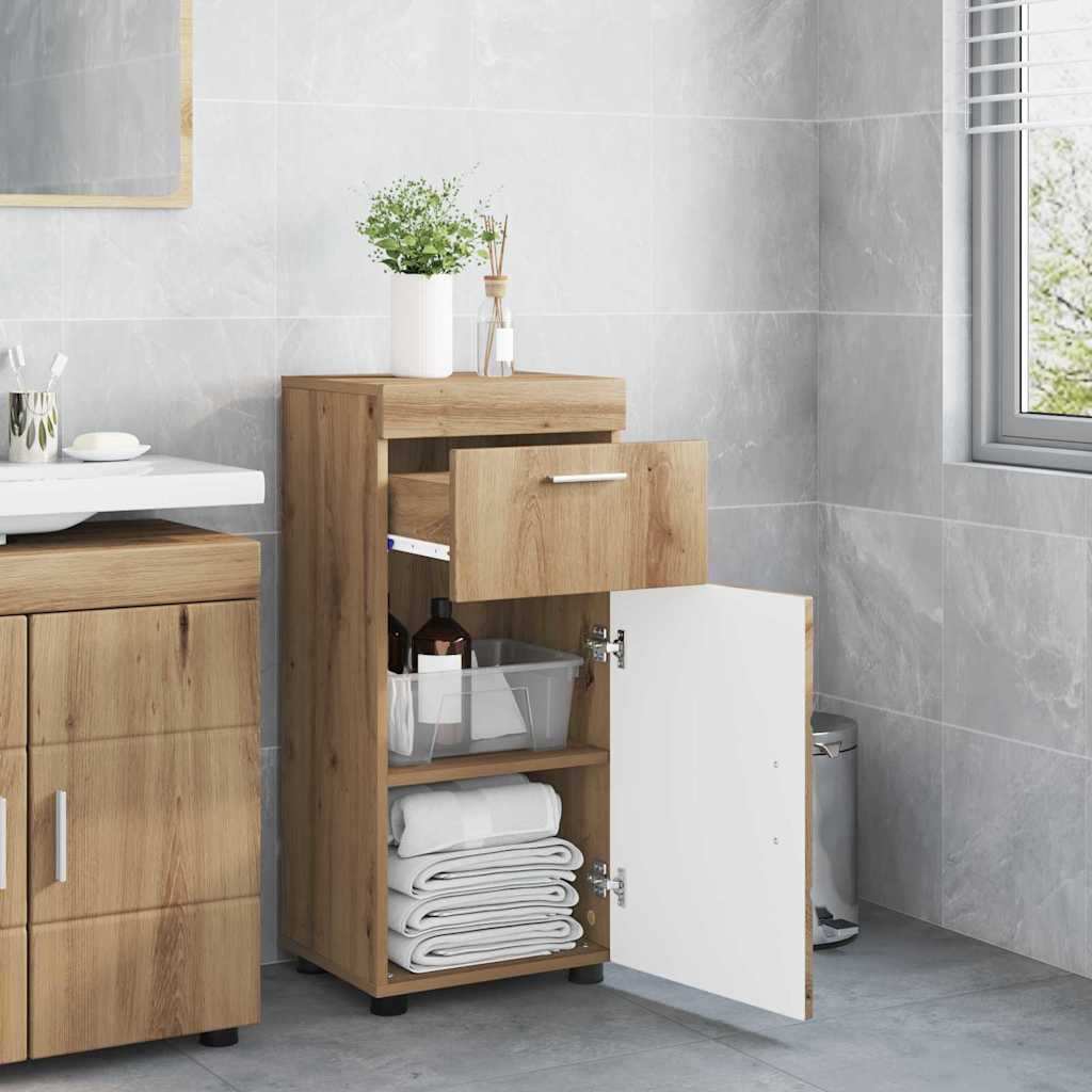 Bathroom Cabinet Set TULUM Artisan Oak 37 x 31.5 x 82 cm