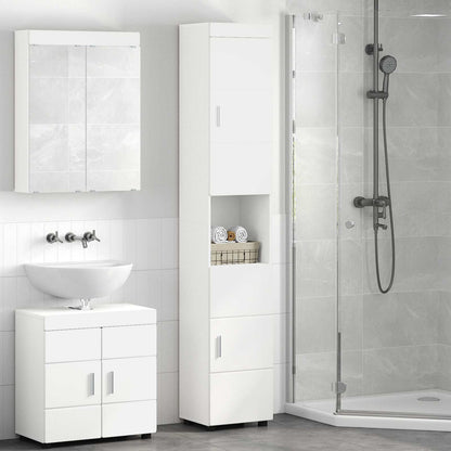 Bathroom Cabinet Set TULUM White 37 x 31.5 x 203 cm