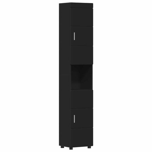 Bathroom Cabinet Set TULUM Black 37 x 31.5 x 203 cm