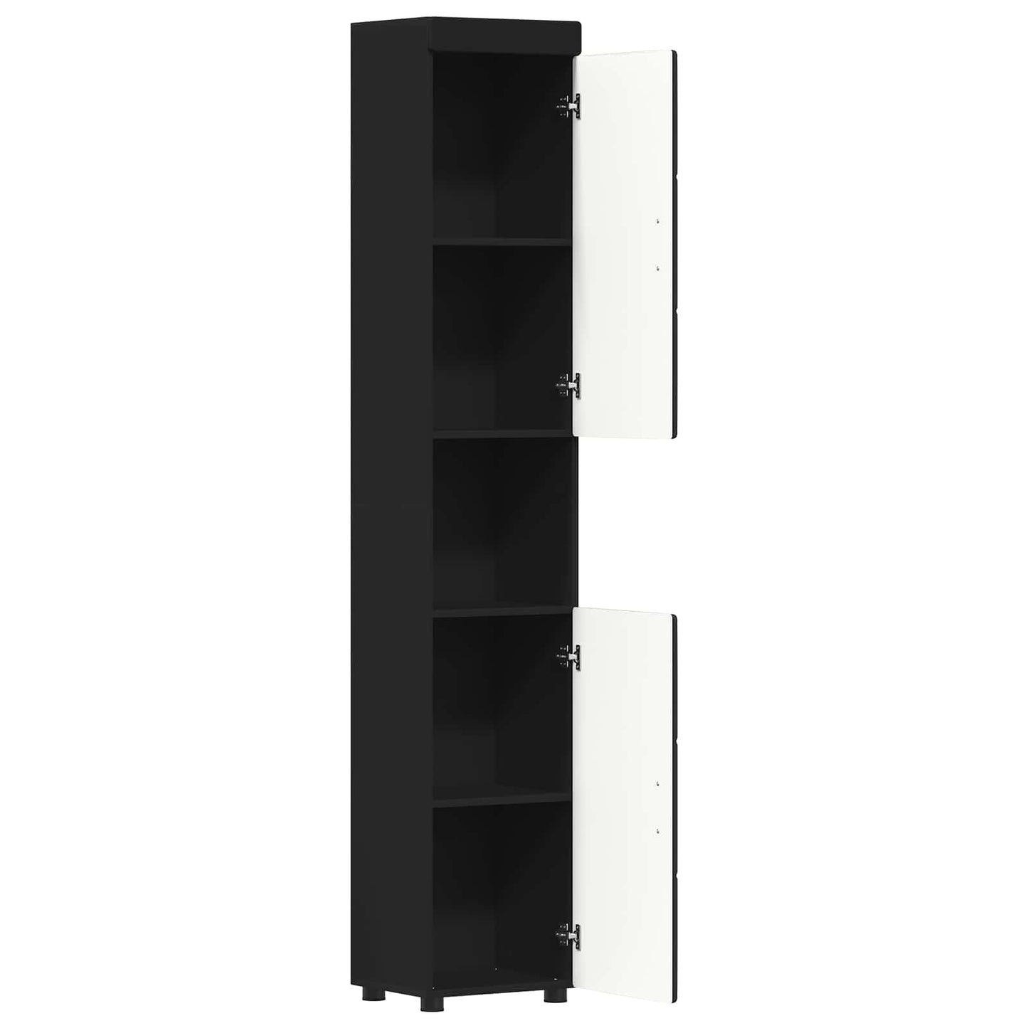 Bathroom Cabinet Set TULUM Black 37 x 31.5 x 203 cm