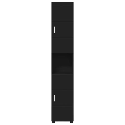 Bathroom Cabinet Set TULUM Black 37 x 31.5 x 203 cm