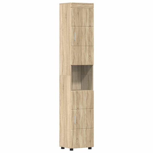 Bathroom Cabinet Set TULUM Sonoma Oak 37 x 31.5 x 203 cm