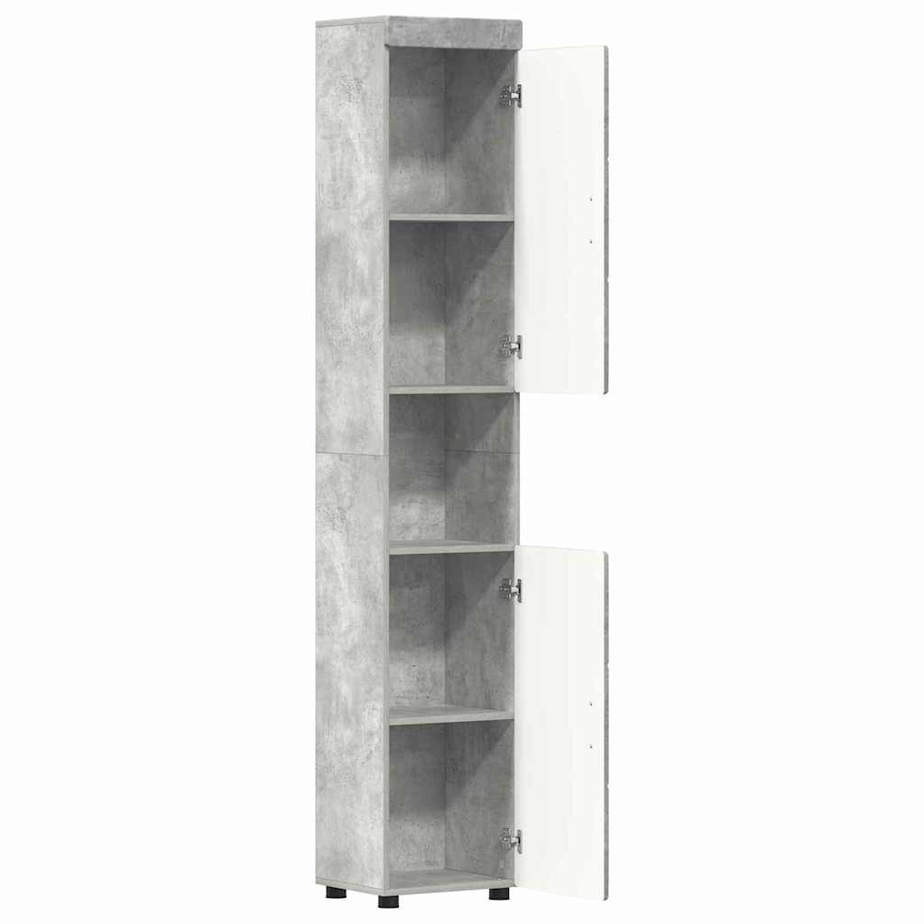 Bathroom Cabinet Set TULUM Concrete Grey 37 x 31.5 x 203 cm