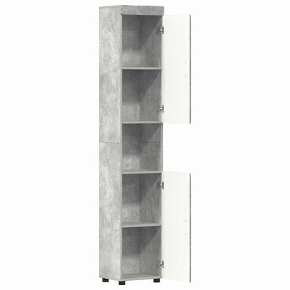Bathroom Cabinet Set TULUM Concrete Grey 37 x 31.5 x 203 cm