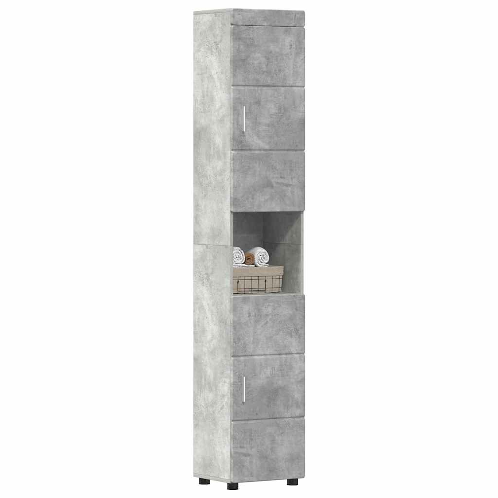 Bathroom Cabinet Set TULUM Concrete Grey 37 x 31.5 x 203 cm