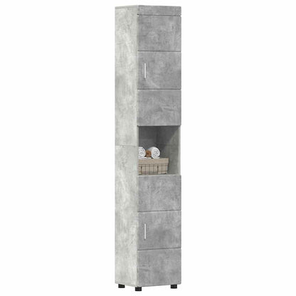 Bathroom Cabinet Set TULUM Concrete Grey 37 x 31.5 x 203 cm