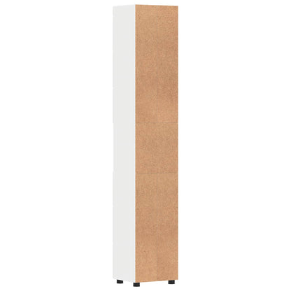 Bathroom Cabinet Set TULUM High Gloss White 37 x 31.5 x 203 cm