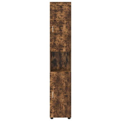 Bathroom Cabinet Set TULUM Smoked Oak 37 x 31.5 x 203 cm