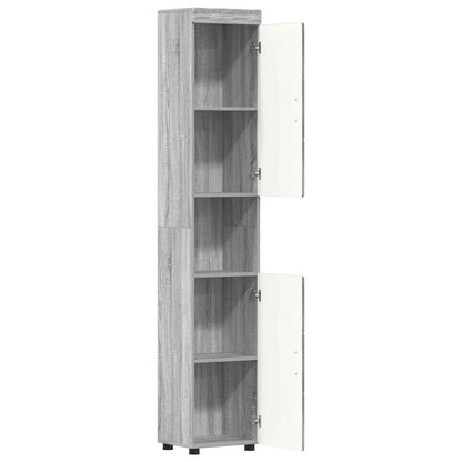 Bathroom Cabinet Set TULUM Grey Sonoma 37 x 31.5 x 203 cm