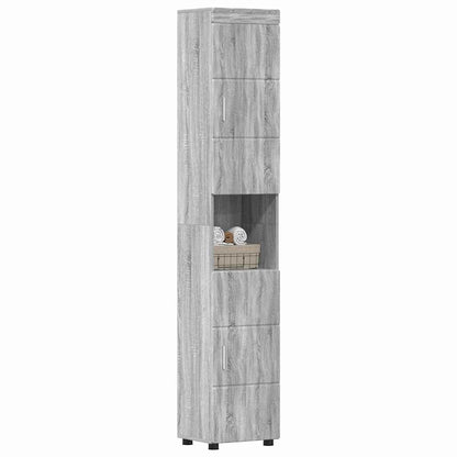 Bathroom Cabinet Set TULUM Grey Sonoma 37 x 31.5 x 203 cm