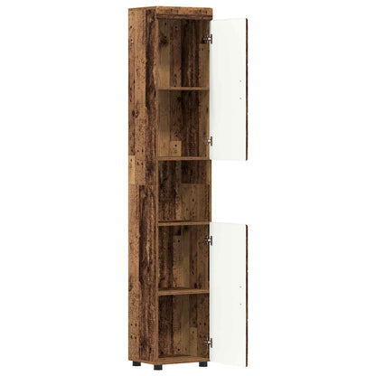 Bathroom Cabinet Set TULUM Old Wood 37 x 31.5 x 203 cm