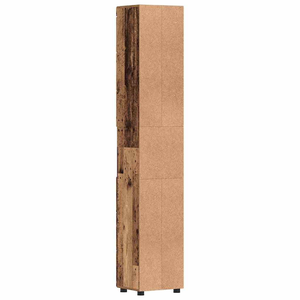 Bathroom Cabinet Set TULUM Old Wood 37 x 31.5 x 203 cm