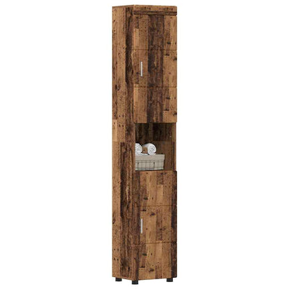 Bathroom Cabinet Set TULUM Old Wood 37 x 31.5 x 203 cm
