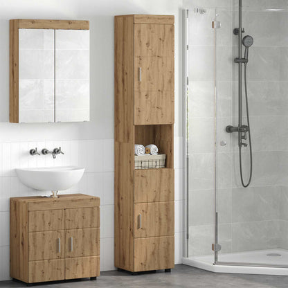Bathroom Cabinet Set TULUM Artisan Oak 37 x 31.5 x 203 cm