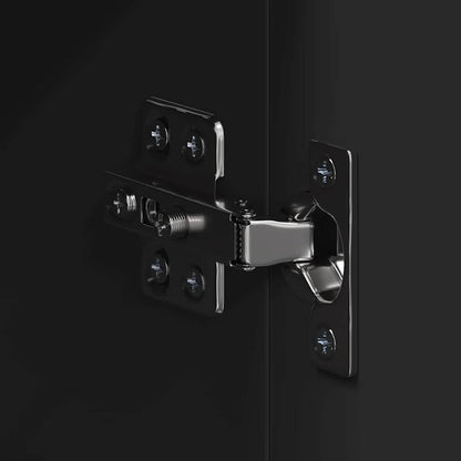 Bathroom Mirror Cabinet with Door TULUM Black 60 x 16.5 x 78 cm
