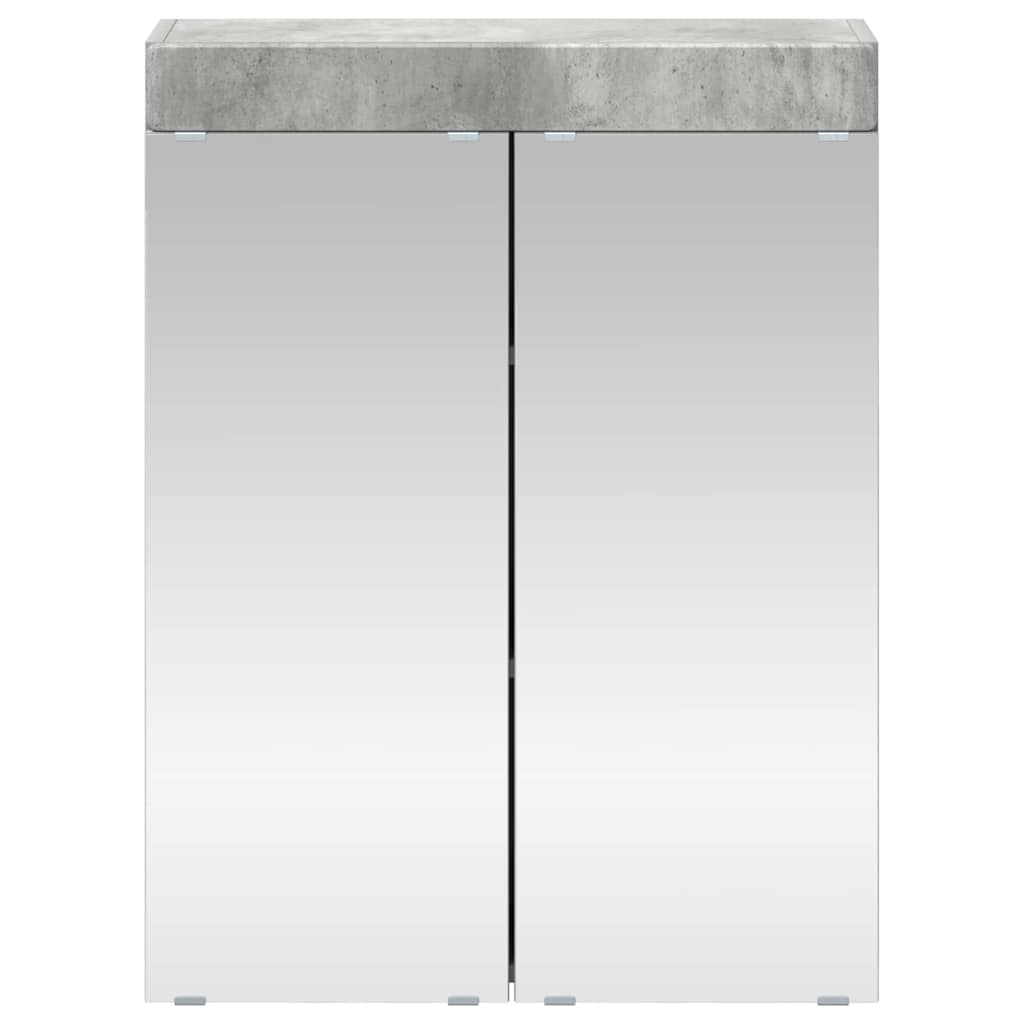 Bathroom Mirror Cabinet TULUM Concrete Grey 60 x 16.5 x 78 cm