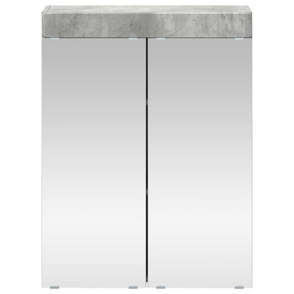 Bathroom Mirror Cabinet TULUM Concrete Grey 60 x 16.5 x 78 cm