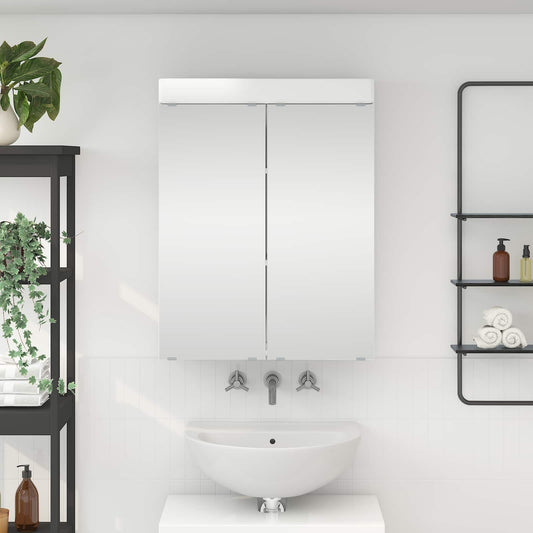 Bathroom Mirror Cabinet TULUM High Gloss White