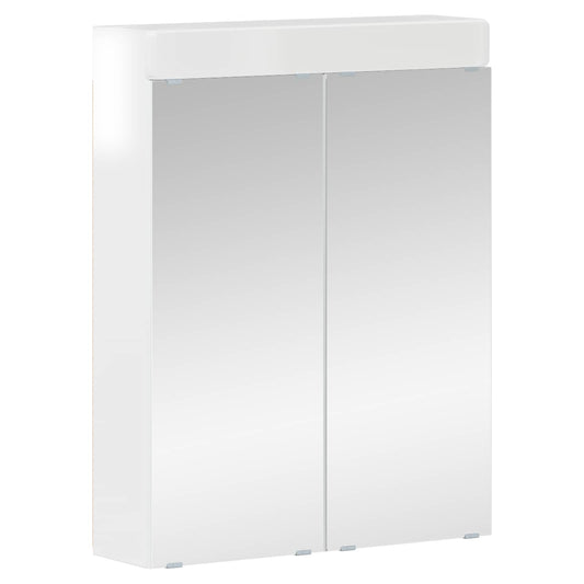 Bathroom Mirror Cabinet TULUM High Gloss White