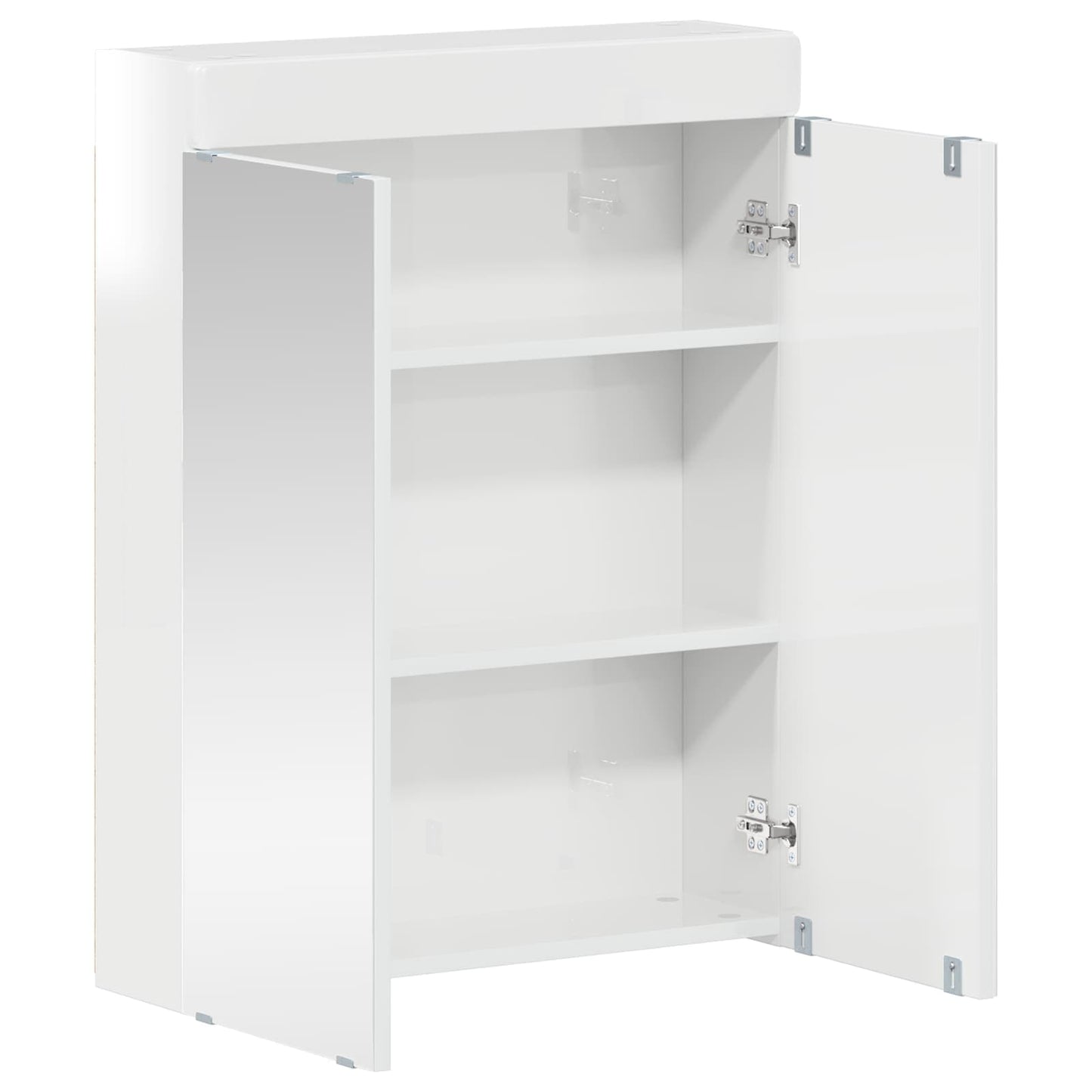 Bathroom Mirror Cabinet TULUM High Gloss White