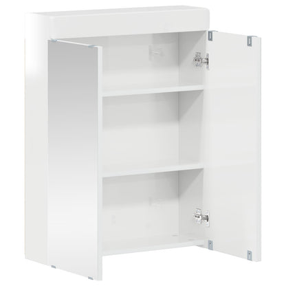 Bathroom Mirror Cabinet TULUM High Gloss White