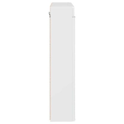 Bathroom Mirror Cabinet TULUM High Gloss White Engineered Wood
