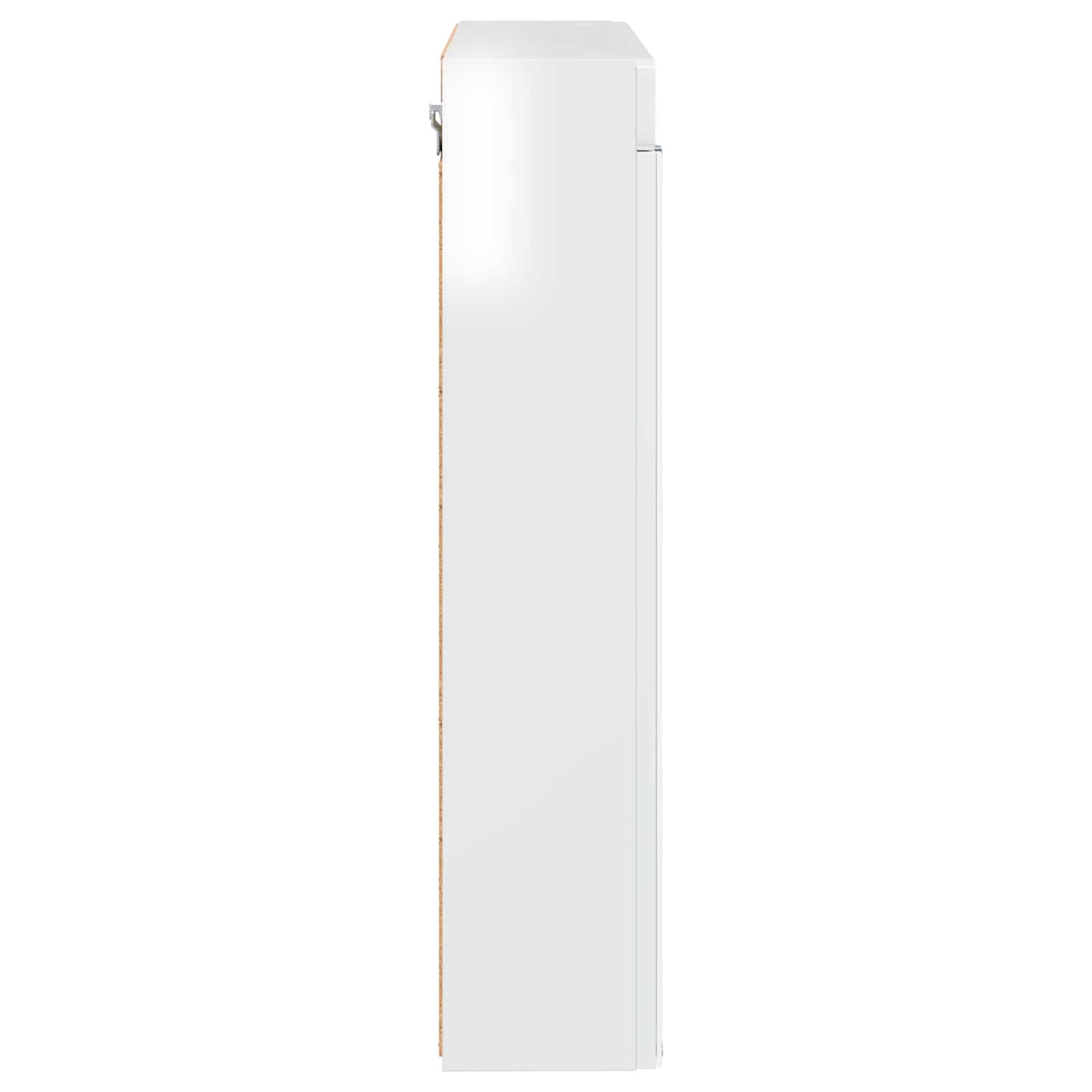 Bathroom Mirror Cabinet TULUM High Gloss White Engineered Wood