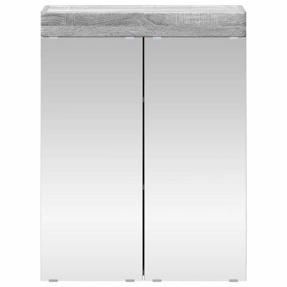 Bathroom Mirror Cabinet TULUM Grey Sonoma 60 x 16.5 x 78 cm