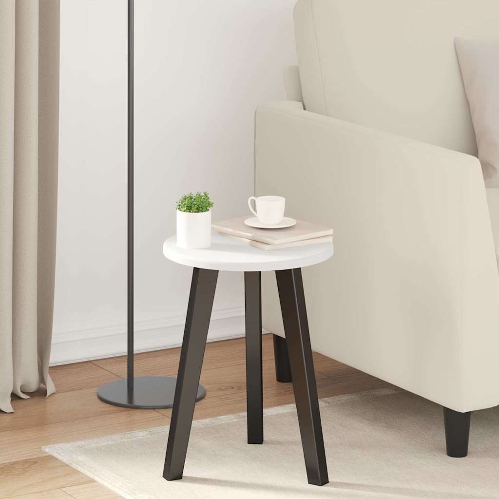 Table Top White Ø 30 x 1.5 cm Engineered Wood