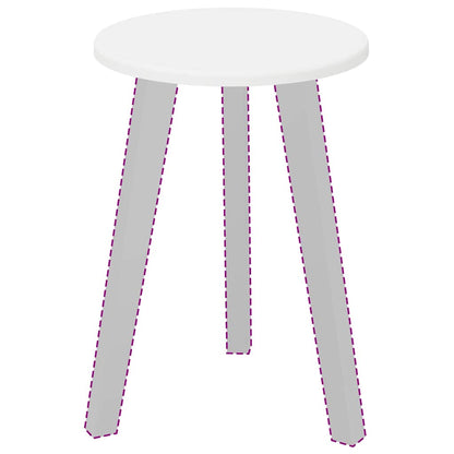 Table Top White Ø 30 x 1.5 cm Engineered Wood