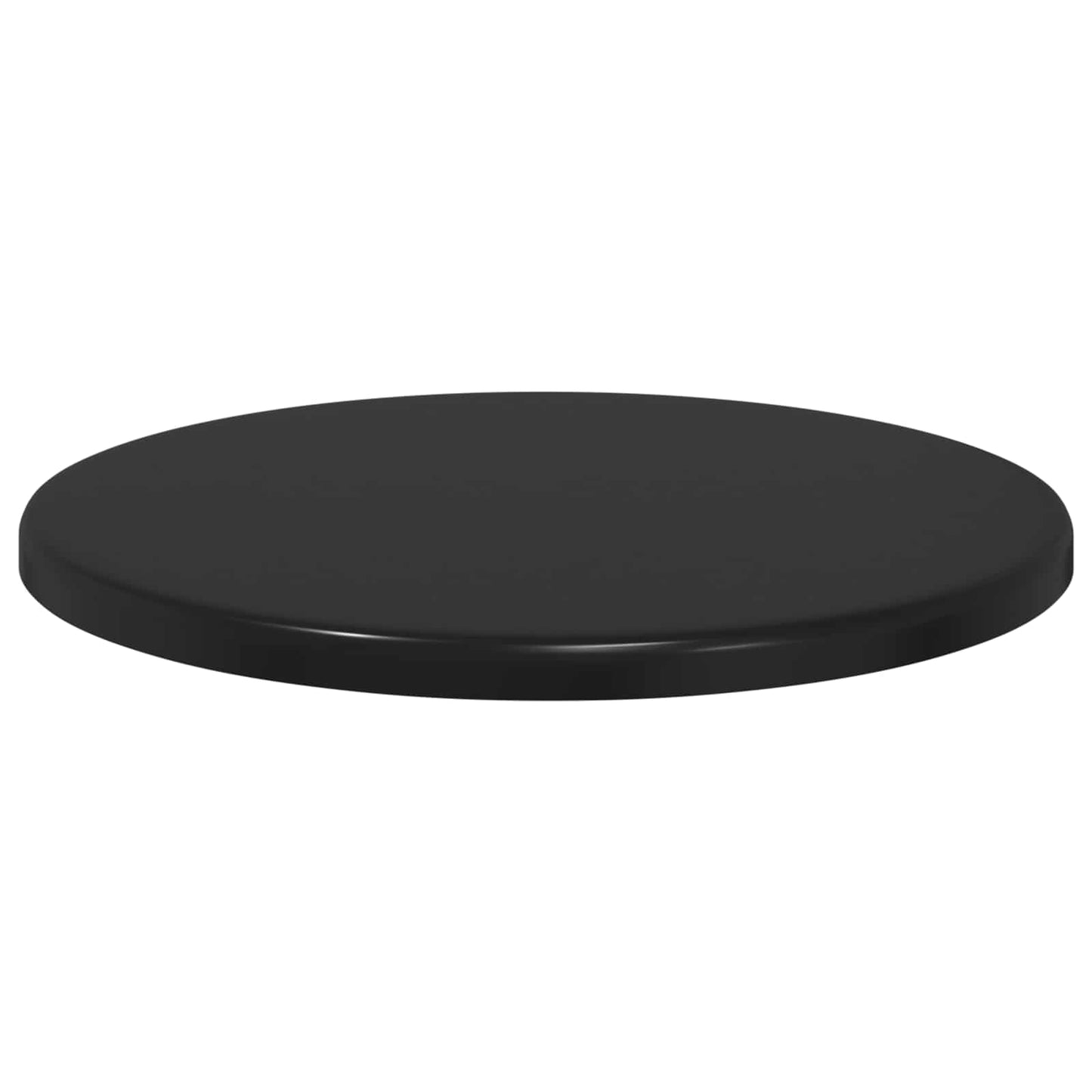 Table Top Ø 30 x 1.5 cm Round Engineered Wood Black