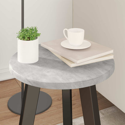 Table Top Concrete grey Ø 30 x 1.5 cm Engineered Wood