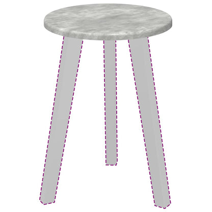 Table Top Concrete grey Ø 30 x 1.5 cm Engineered Wood