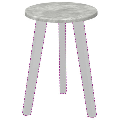 Table Top Concrete grey Ø 30 x 1.5 cm Engineered Wood