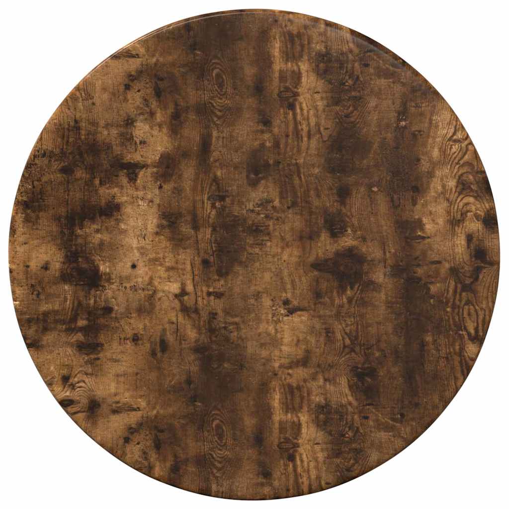 Table Top Ø 30 x 1.5 cm Round Engineered Wood Smoked Oak