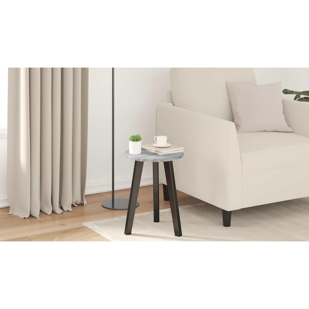 Table Top Grey Sonoma Ø 30 x 1.5 cm Engineered Wood