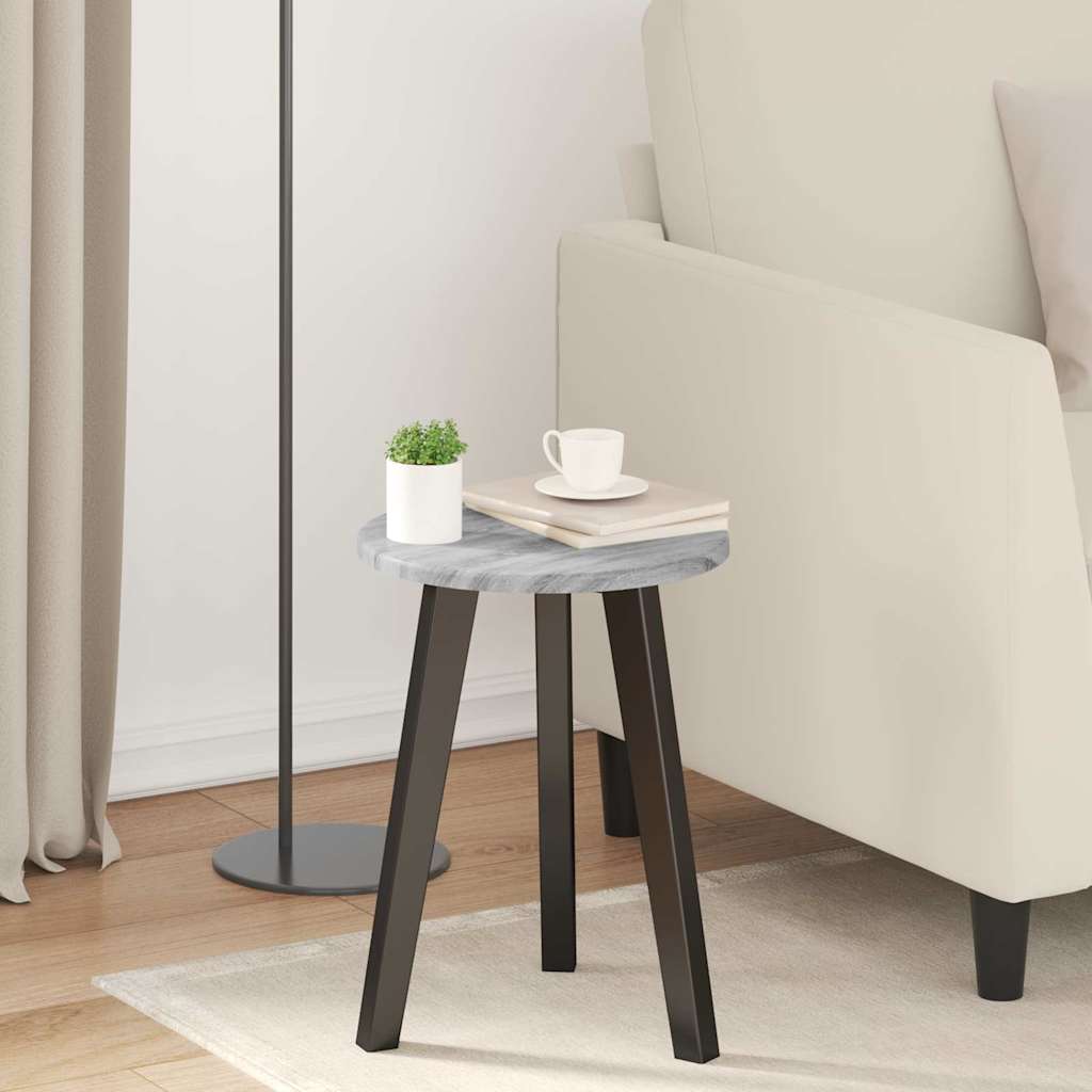 Table Top Grey Sonoma Ø 30 x 1.5 cm Engineered Wood