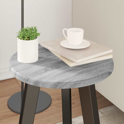 Table Top Grey Sonoma Ø 30 x 1.5 cm Engineered Wood