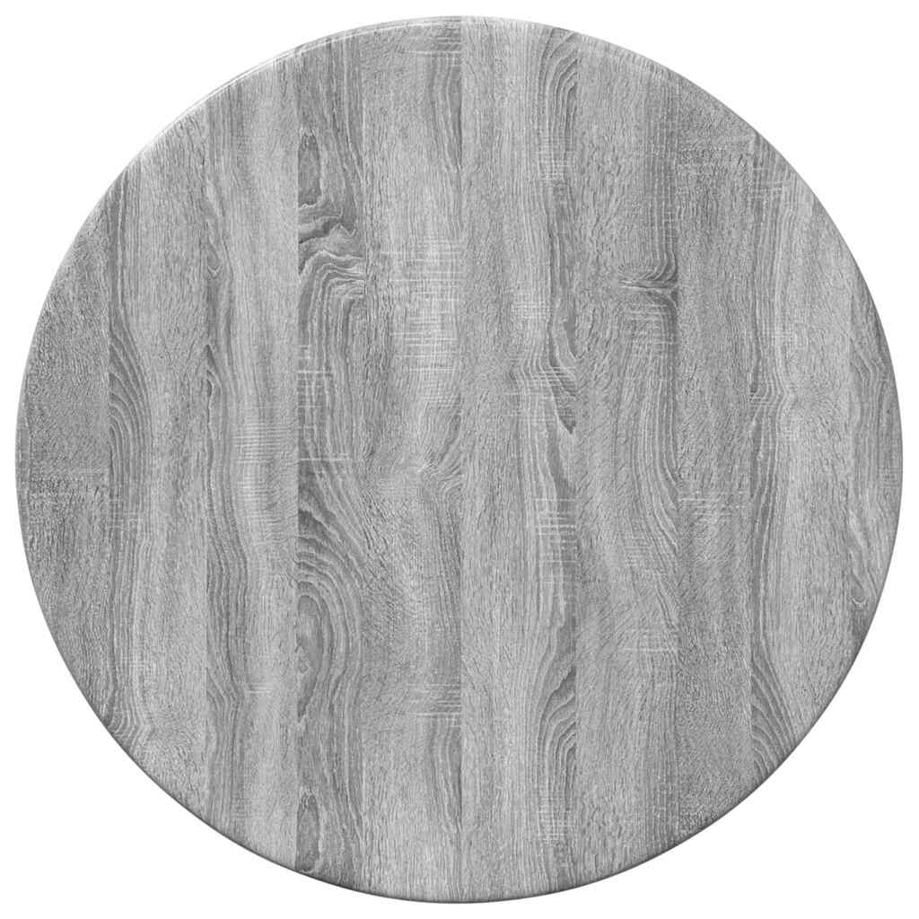 Table Top Grey Sonoma Ø 30 x 1.5 cm Engineered Wood