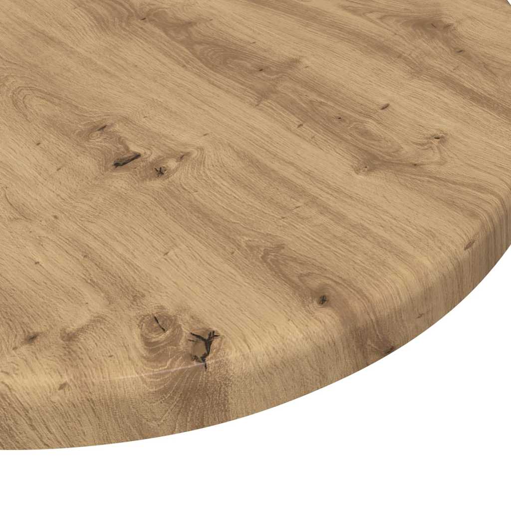 Table Top Ø 30 x 1.5 cm Round Engineered Wood Artisan Oak