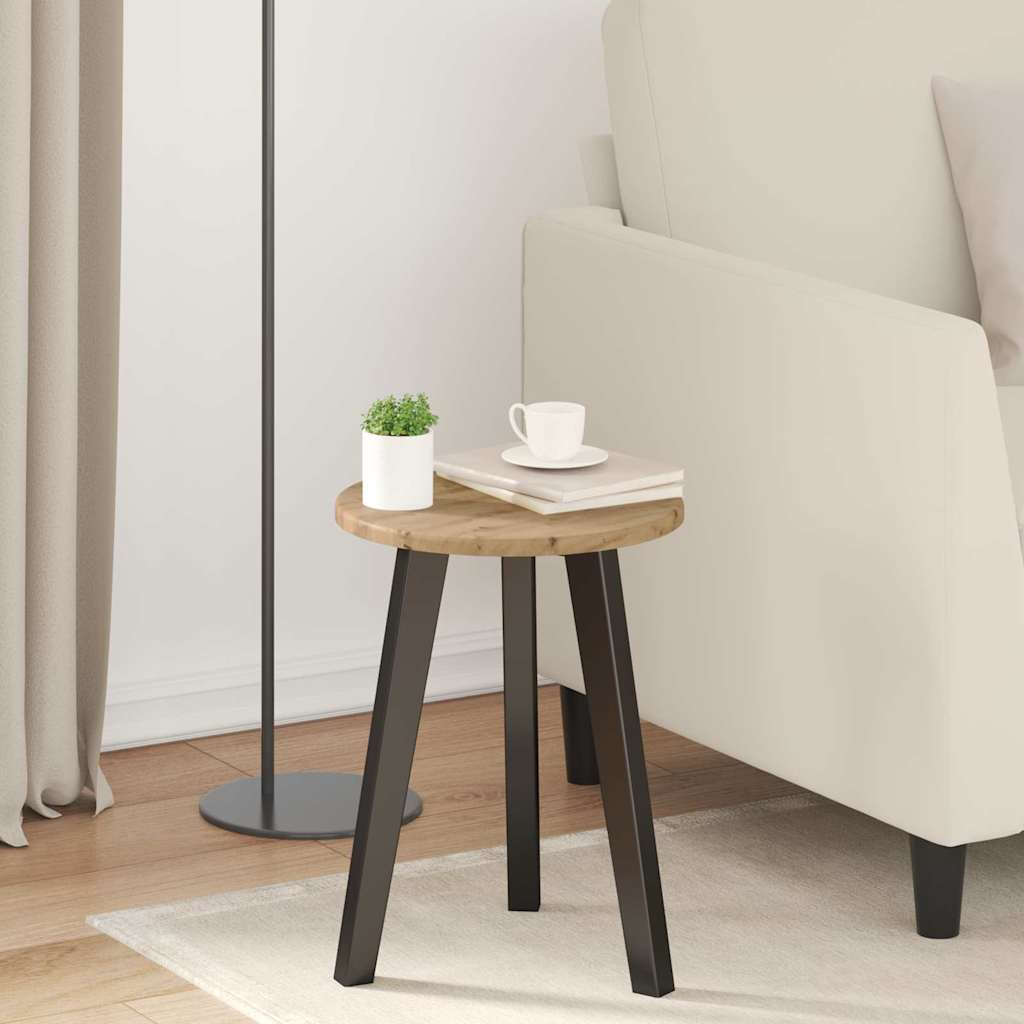 Table Top Ø 30 x 1.5 cm Round Engineered Wood Artisan Oak