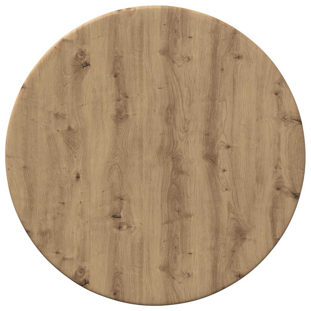Table Top Ø 30 x 1.5 cm Round Engineered Wood Artisan Oak