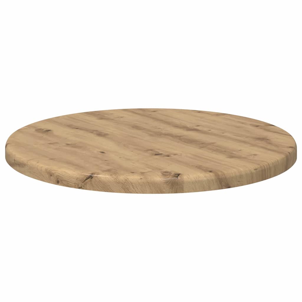 Table Top Ø 30 x 1.5 cm Round Engineered Wood Artisan Oak
