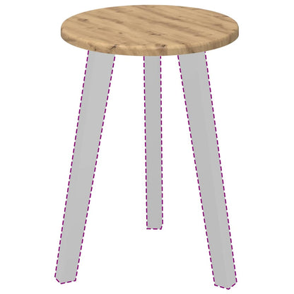 Table Top Artisan oak Ø 30 x 1.5 cm Engineered Wood