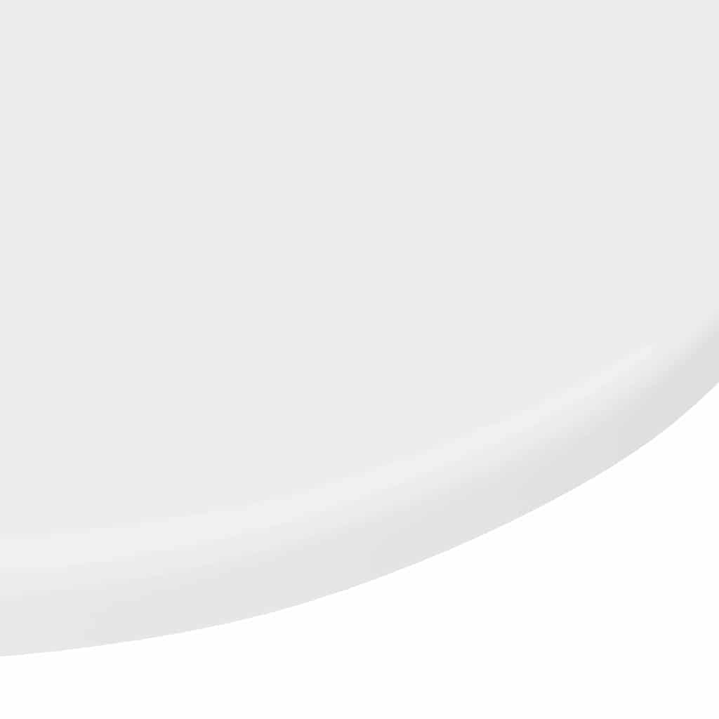 Table Top White Ø 40 x 1.5 cm Engineered Wood